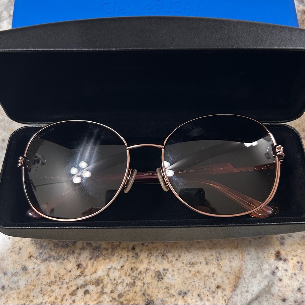 bebe Copper-Toned Sunglasses